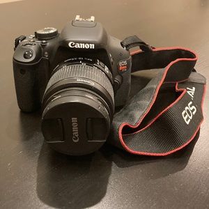Canon EOS Rebel T3i DSLR Camera with 18-55mm Lens and Case